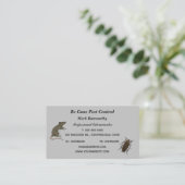 Bearbeitbare Pest-Kontrollen Visitenkarte (Stehend Vorderseite)