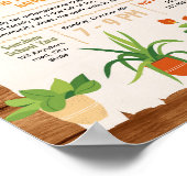 Bearbeitbare Pflanzensale-Fundraiser-Flugblatt Poster (Ecke)