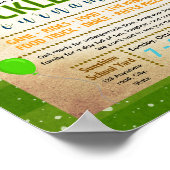 Bearbeitbare Pickleball-Spendenflyer Poster (Ecke)