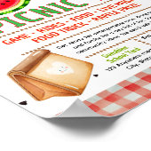 Bearbeitbare Picknick-Spendenflyer Poster (Ecke)