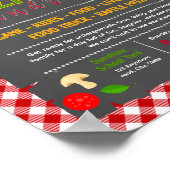 Bearbeitbare Pizza-Spendenaktion-Flugblatt Poster (Ecke)