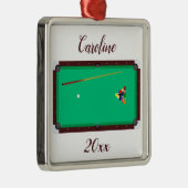 Bearbeitbare Pool-Tabelle Ornament Aus Metall (Rechts)