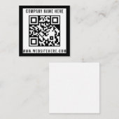 Bearbeitbare QR-Code-Geschäftsnotizkarte Mitteilungskarte (Vorne/Hinten)