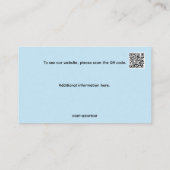 Bearbeitbare Reinigungsdienste Visitenkarte (Rückseite)