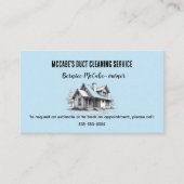 Bearbeitbare Reinigungsdienste Visitenkarte (Vorderseite)