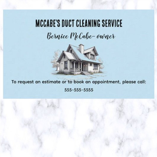 Bearbeitbare Reinigungsdienste Visitenkarte