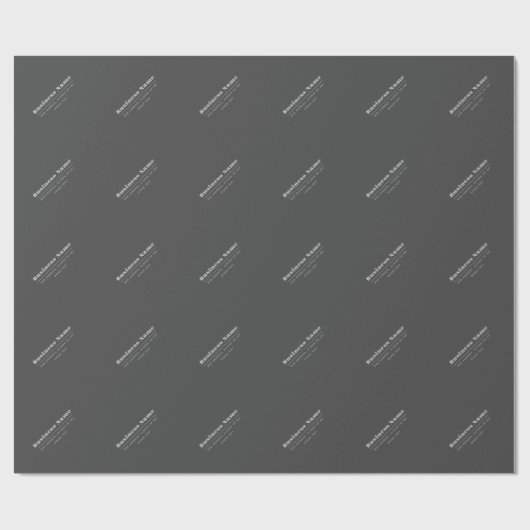 Bearbeitbare, Retro-moderne Textvorlage | Dunkelgr Geschenkpapier (Flach)