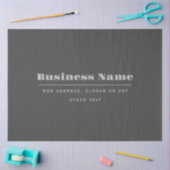 Bearbeitbare, Retro-moderne Textvorlage | Dunkelgr Seidenpapier (Basteln)