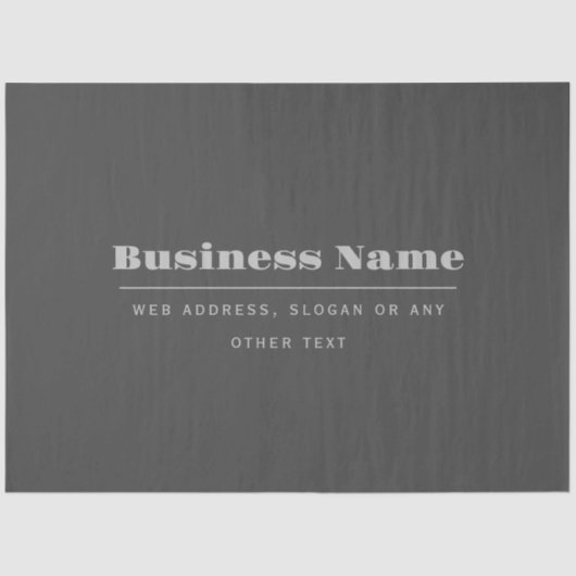 Bearbeitbare, Retro-moderne Textvorlage | Dunkelgr Seidenpapier (Vorderseite)