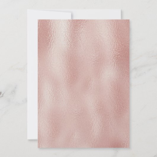 Bearbeitbare Rose Gold Sweet 16 Vorlage (Rückseite)