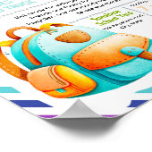 Bearbeitbare Rucksack-Fundraiser-Flugblatt Poster (Ecke)