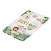 Bearbeitbare Safari-Geburtstagseinladung Magnet (Linke Seite)