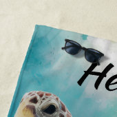 Bearbeitbare Schildkröte Strandtuch (Beispiel)