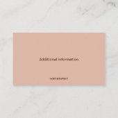 bearbeitbare Schokolade Visitenkarte (Rückseite)