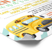 Bearbeitbare Schulbus-Fundraiser-Flugblatt Poster (Ecke)