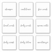 Bearbeitbare Shampoo Konditionierer Toilettenartik Aufkleber (Vorderseite)