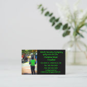 Bearbeitbare Sicherheit Visitenkarte (Stehend Vorderseite)