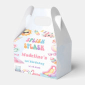Bearbeitbare Sommer Splish Splash Geburtstagsfeier Geschenkschachtel (Vorderseite)