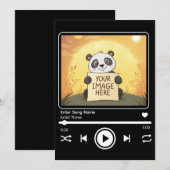 Bearbeitbare Song-Musik-Player-Vorlage Einladung (Vorne/Hinten)