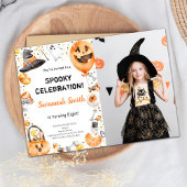 Bearbeitbare Spooky-Party-Karte Einladung