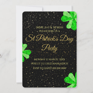 Bearbeitbare St. Patrick's Day-Party-Einladung, Vo Einladung