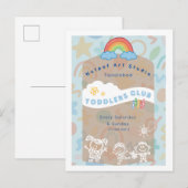 Bearbeitbare süße und ästhetische Postkarte (Vorne/Hinten)