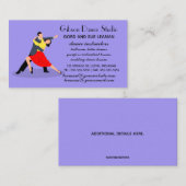 Bearbeitbare Tanzstunden Studio Lektionen Visitenkarte (Vorne/Hinten)