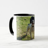 Bearbeitbare Tasse mit Foto und Text (Vorderseite Links)