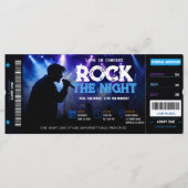 Bearbeitbare Ticket-Einladung | Konzert, Veranstal (Vorderseite)