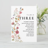 Bearbeitbare Tischnummer Drei Sitzreihen (Stehend Vorderseite)