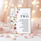 Bearbeitbare Tischnummer Zwei Sitzreihen