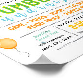 Bearbeitbare Tumbler-Fundraising-Flugblatt Poster (Ecke)