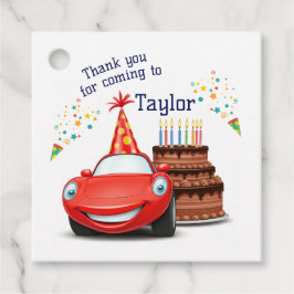 Bearbeitbare und druckbare Design-Cars Geschenkanhänger