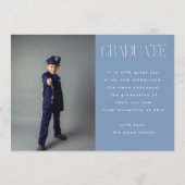 Bearbeitbare Uni Graduate Multi Foto Abschluss Ankündigung (Rückseite)