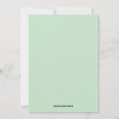 Bearbeitbare Vase vergessen Me Nots Einladungskart Einladung (Rückseite)