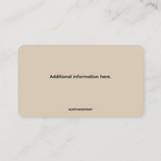 Bearbeitbare Verbindung mit uns Visitenkarte (Rückseite)