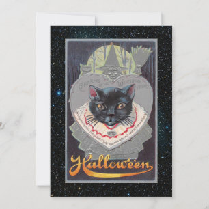Bearbeitbare Vintage Halloween lustig Feiertagskarte