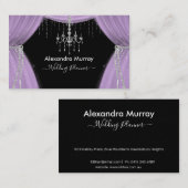 Bearbeitbare Visitenkarte für Designer/Hochzeitspl (Vorne/Hinten)