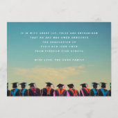 Bearbeitbare Vorlage Drei High School Graduate (Rückseite)