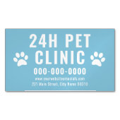Bearbeitbare Vorlage Pet Klinik Veterinary Busines Magnetische Visitenkarte (Vorderseite)