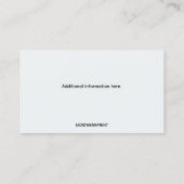 Bearbeitbare Wäscheservice Visitenkarte (Rückseite)