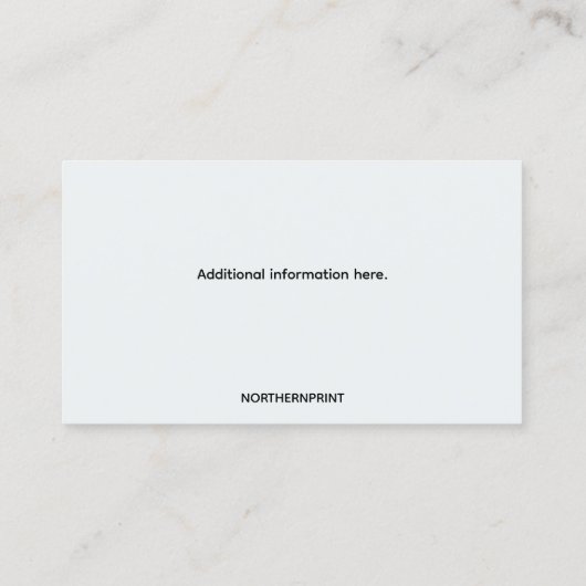 Bearbeitbare Wäscheservice Visitenkarte (Rückseite)