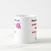 Bearbeitbare Website-Suche und medizinischer Grad Kaffeetasse (Mittel)