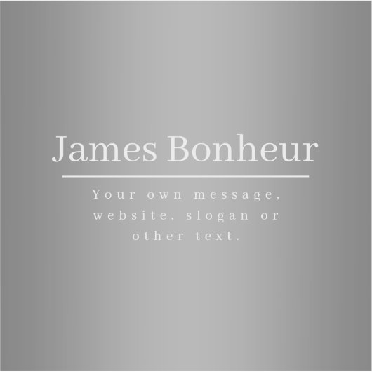 Bearbeitbare Werbevorlage für Unternehmen etc. Aufkleber (Vorderseite)