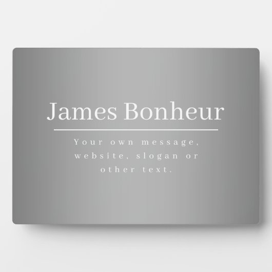 Bearbeitbare Werbevorlage für Unternehmen etc. Fotoplatte (Vorderseite)