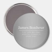 Bearbeitbare Werbevorlage für Unternehmen etc. Magnet (Vorderseite/Rückseite)