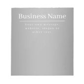 Bearbeitbare Werbevorlage für Unternehmen etc. Notizblock (Vorderseite)