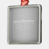 Bearbeitbare Werbevorlage für Unternehmen etc. Ornament Aus Metall (Links)