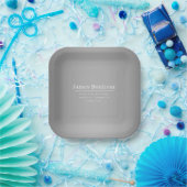 Bearbeitbare Werbevorlage für Unternehmen etc. Pappteller (Party)