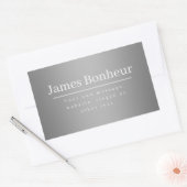 Bearbeitbare Werbevorlage für Unternehmen etc. Rechteckiger Aufkleber (Umschlag)